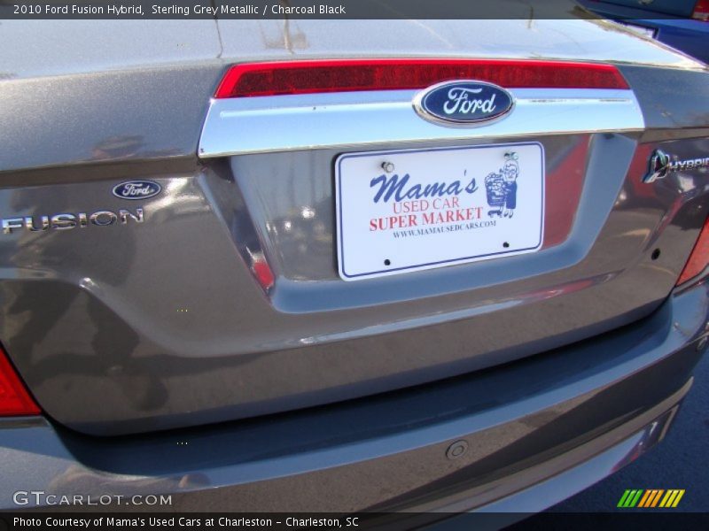 Sterling Grey Metallic / Charcoal Black 2010 Ford Fusion Hybrid