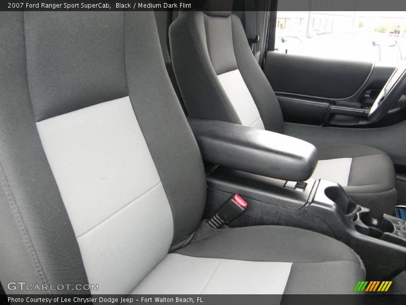Black / Medium Dark Flint 2007 Ford Ranger Sport SuperCab