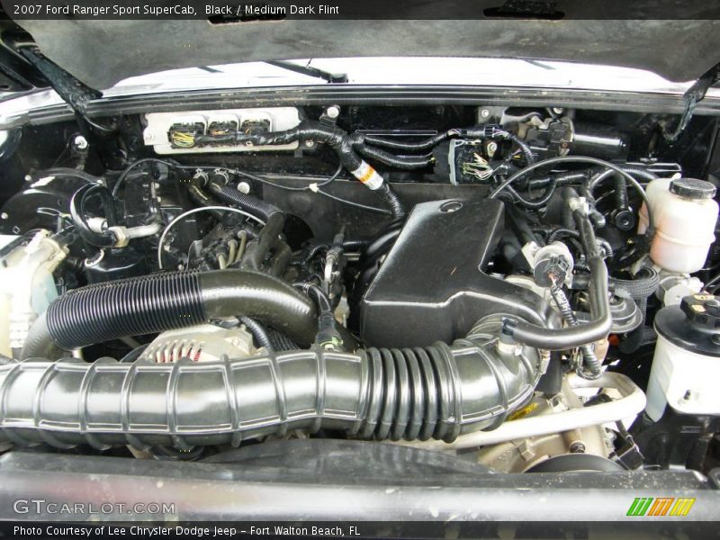Black / Medium Dark Flint 2007 Ford Ranger Sport SuperCab
