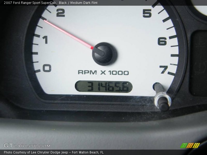 Black / Medium Dark Flint 2007 Ford Ranger Sport SuperCab
