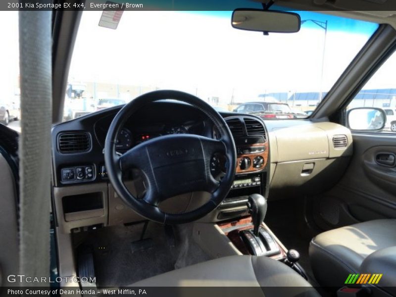 Evergreen / Brown 2001 Kia Sportage EX 4x4