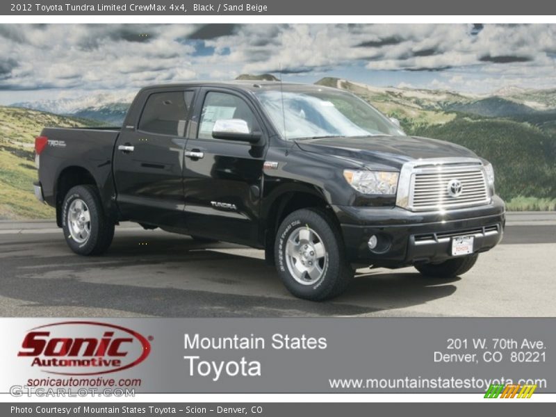 Black / Sand Beige 2012 Toyota Tundra Limited CrewMax 4x4