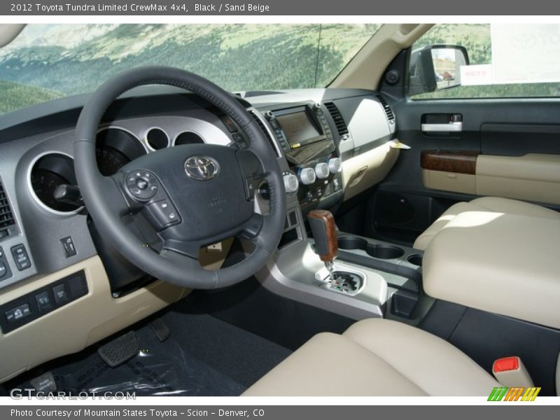 Black / Sand Beige 2012 Toyota Tundra Limited CrewMax 4x4