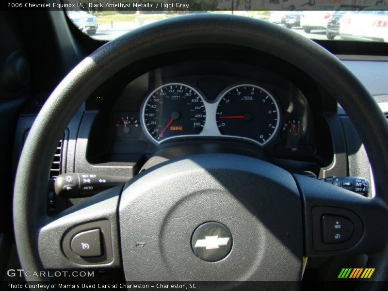 Black Amethyst Metallic / Light Gray 2006 Chevrolet Equinox LS