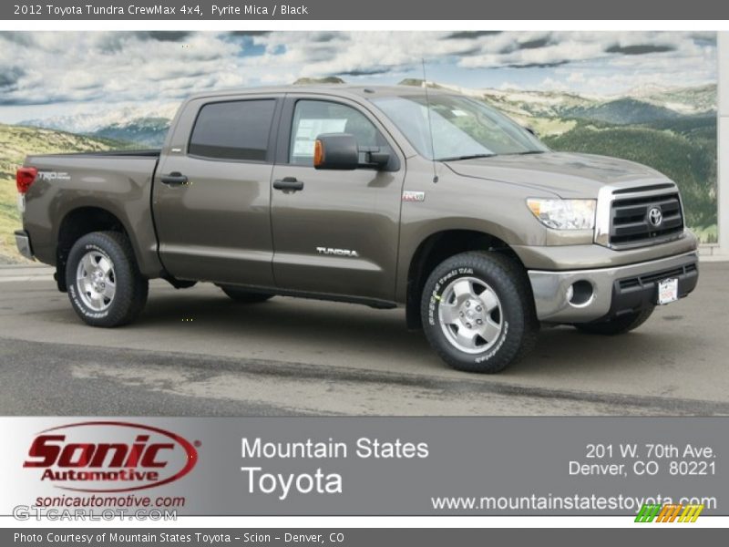 Pyrite Mica / Black 2012 Toyota Tundra CrewMax 4x4