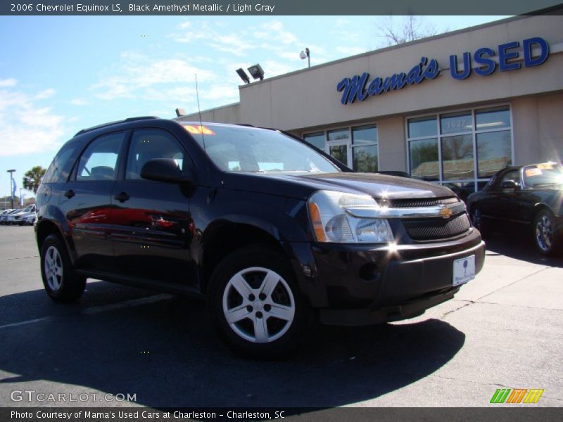 Black Amethyst Metallic / Light Gray 2006 Chevrolet Equinox LS