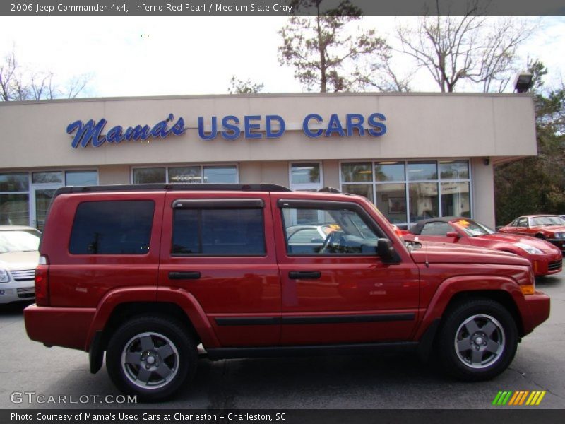 Inferno Red Pearl / Medium Slate Gray 2006 Jeep Commander 4x4