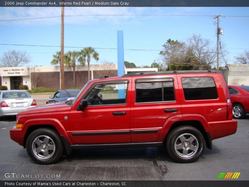 Inferno Red Pearl / Medium Slate Gray 2006 Jeep Commander 4x4
