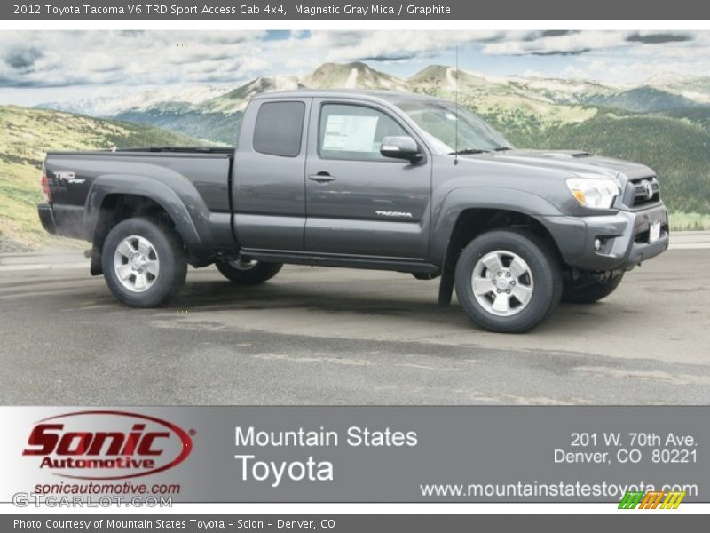 Magnetic Gray Mica / Graphite 2012 Toyota Tacoma V6 TRD Sport Access Cab 4x4