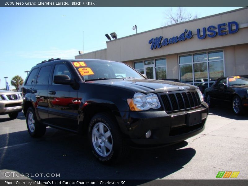 Black / Khaki 2008 Jeep Grand Cherokee Laredo