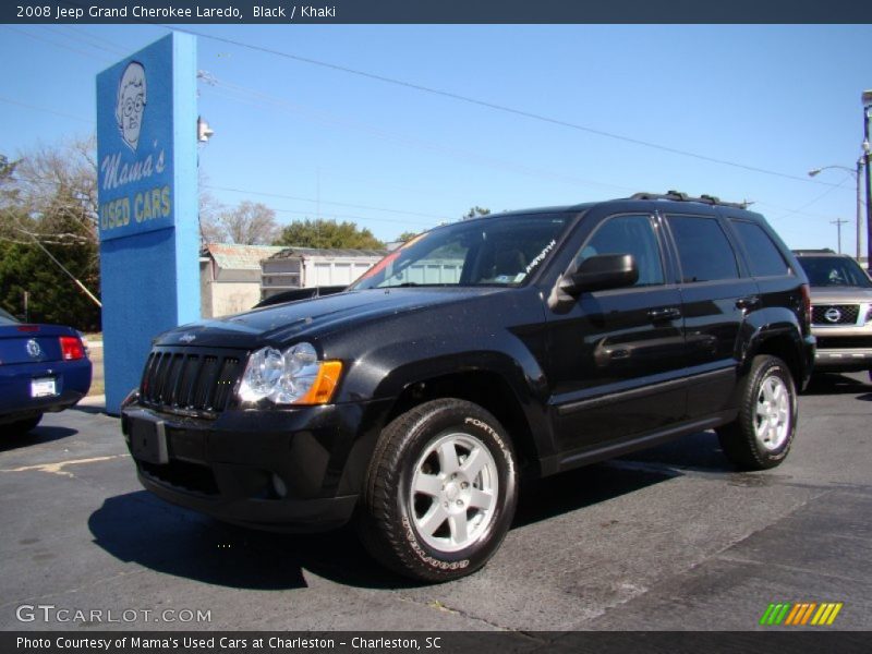 Black / Khaki 2008 Jeep Grand Cherokee Laredo