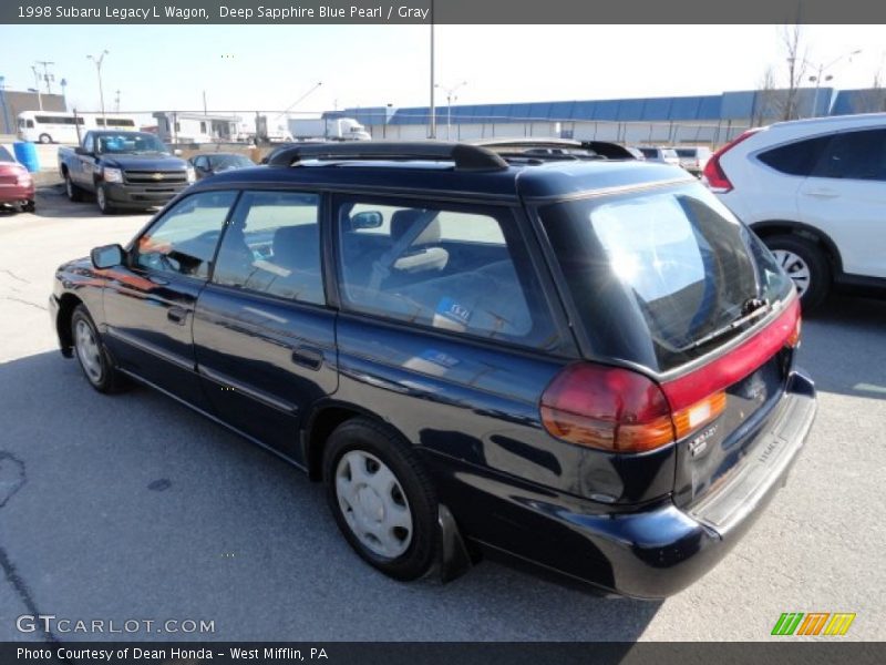 Deep Sapphire Blue Pearl / Gray 1998 Subaru Legacy L Wagon