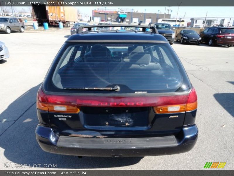 Deep Sapphire Blue Pearl / Gray 1998 Subaru Legacy L Wagon