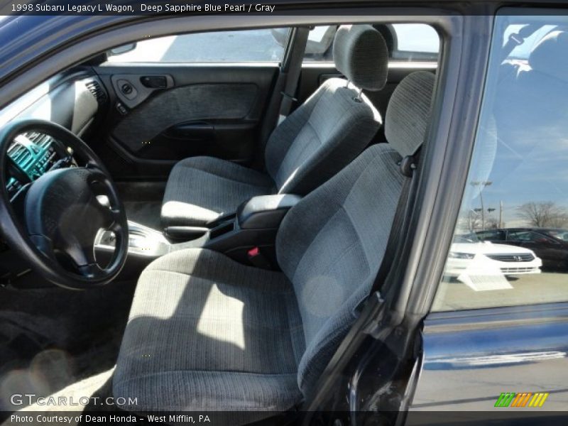 Deep Sapphire Blue Pearl / Gray 1998 Subaru Legacy L Wagon