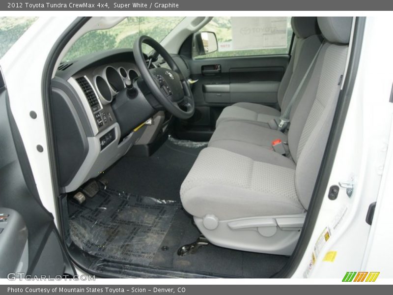 Super White / Graphite 2012 Toyota Tundra CrewMax 4x4