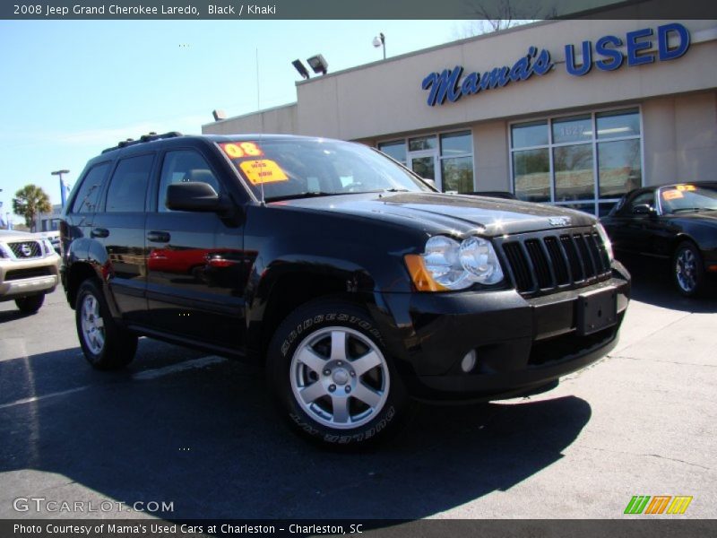 Black / Khaki 2008 Jeep Grand Cherokee Laredo