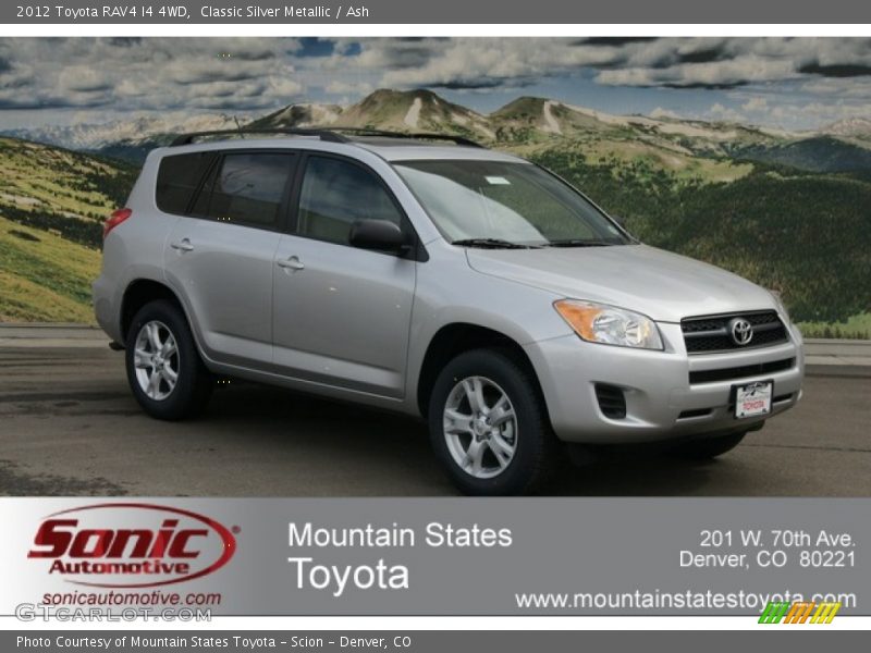 Classic Silver Metallic / Ash 2012 Toyota RAV4 I4 4WD