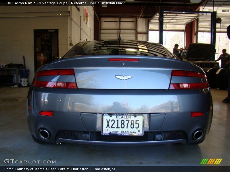 Meteorite Silver / Obsidian Black 2007 Aston Martin V8 Vantage Coupe