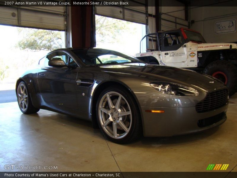 Meteorite Silver / Obsidian Black 2007 Aston Martin V8 Vantage Coupe