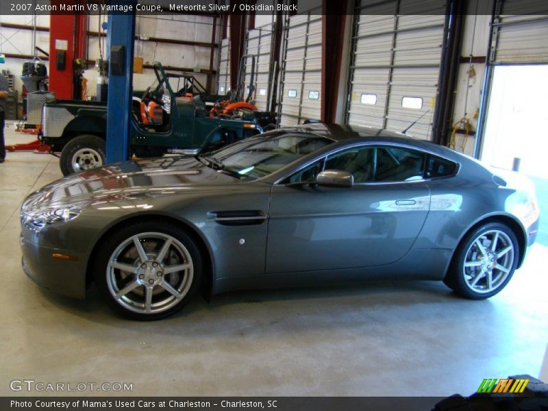 Meteorite Silver / Obsidian Black 2007 Aston Martin V8 Vantage Coupe