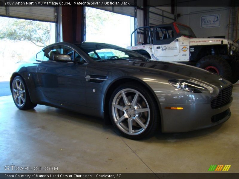 Meteorite Silver / Obsidian Black 2007 Aston Martin V8 Vantage Coupe
