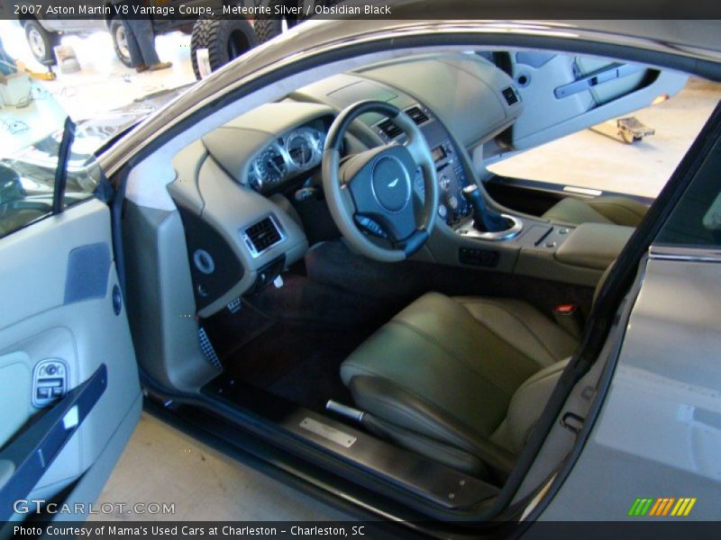 Meteorite Silver / Obsidian Black 2007 Aston Martin V8 Vantage Coupe