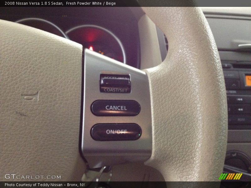 Fresh Powder White / Beige 2008 Nissan Versa 1.8 S Sedan