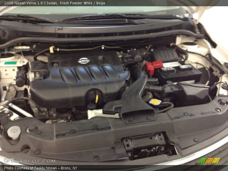 Fresh Powder White / Beige 2008 Nissan Versa 1.8 S Sedan