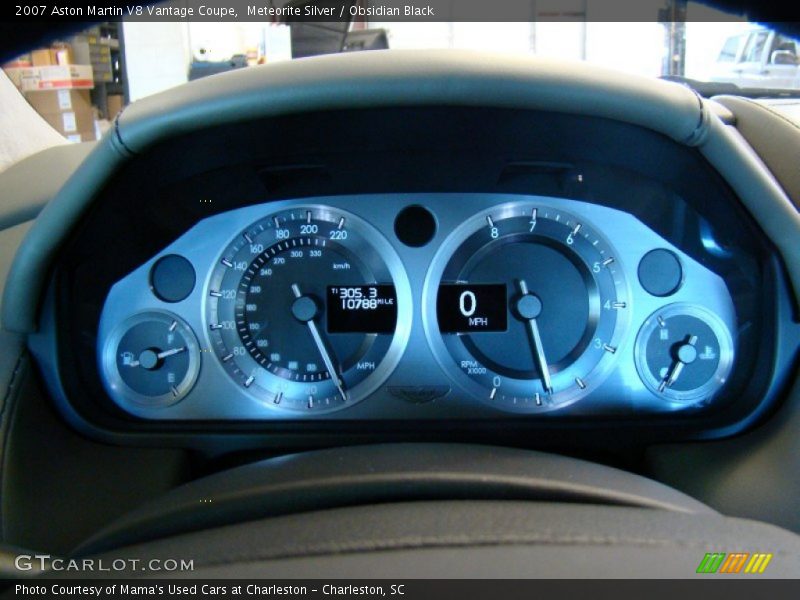 Meteorite Silver / Obsidian Black 2007 Aston Martin V8 Vantage Coupe