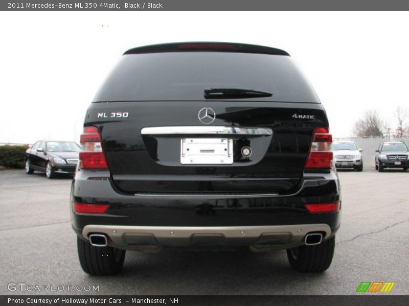 Black / Black 2011 Mercedes-Benz ML 350 4Matic