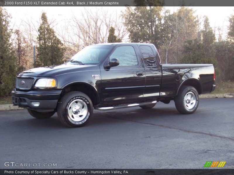 Black / Medium Graphite 2000 Ford F150 XLT Extended Cab 4x4