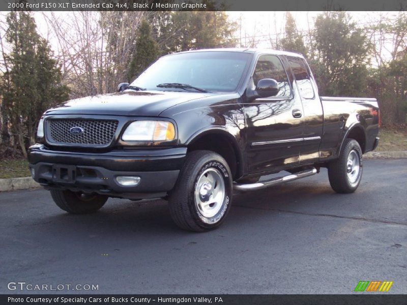 Black / Medium Graphite 2000 Ford F150 XLT Extended Cab 4x4