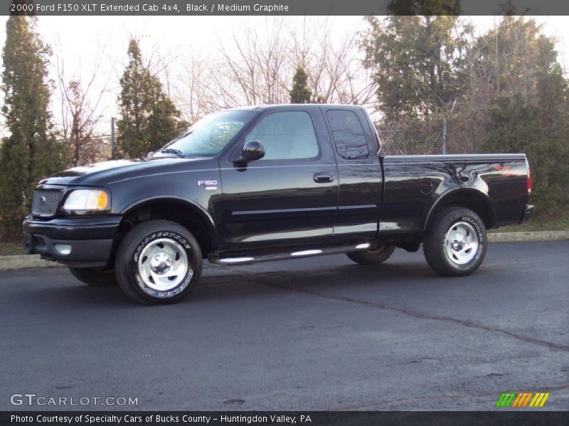 Black / Medium Graphite 2000 Ford F150 XLT Extended Cab 4x4