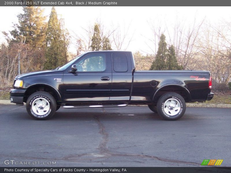 Black / Medium Graphite 2000 Ford F150 XLT Extended Cab 4x4