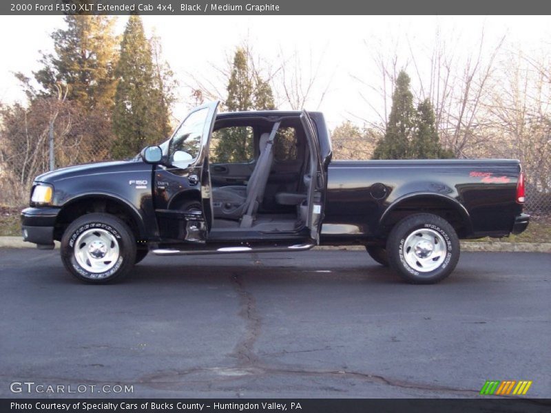 Black / Medium Graphite 2000 Ford F150 XLT Extended Cab 4x4