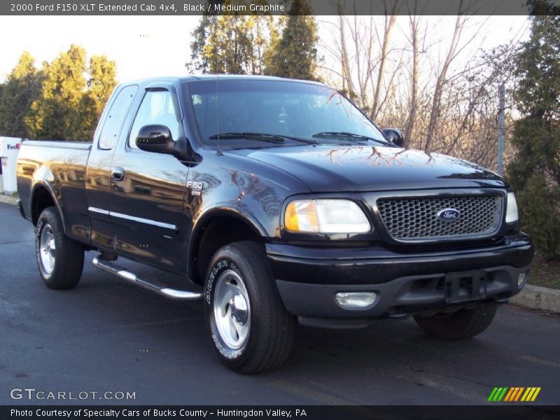 Black / Medium Graphite 2000 Ford F150 XLT Extended Cab 4x4