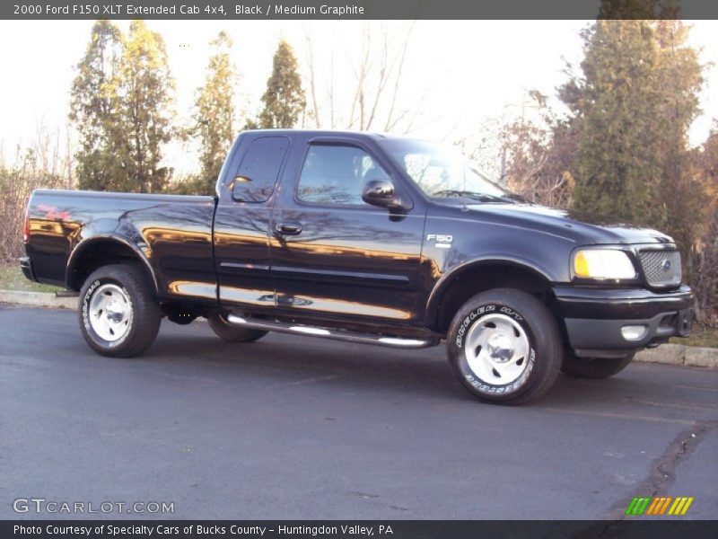 Black / Medium Graphite 2000 Ford F150 XLT Extended Cab 4x4