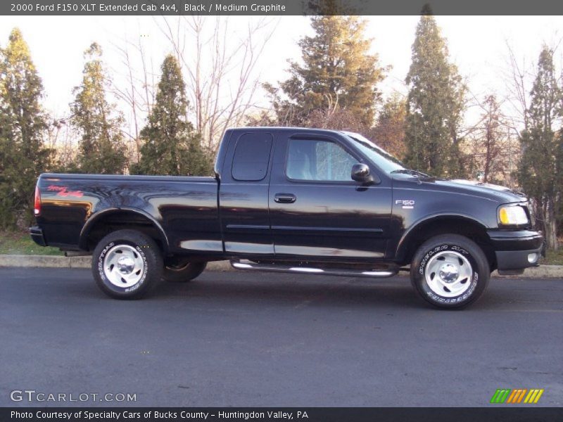 Black / Medium Graphite 2000 Ford F150 XLT Extended Cab 4x4