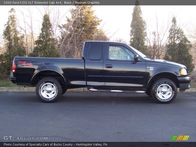 Black / Medium Graphite 2000 Ford F150 XLT Extended Cab 4x4