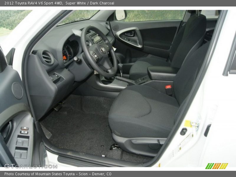 Super White / Dark Charcoal 2012 Toyota RAV4 V6 Sport 4WD