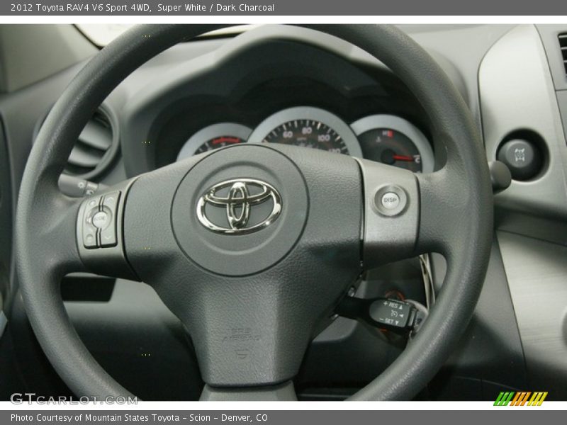 Super White / Dark Charcoal 2012 Toyota RAV4 V6 Sport 4WD