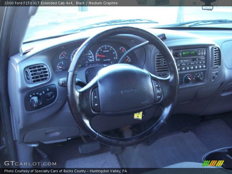 Black / Medium Graphite 2000 Ford F150 XLT Extended Cab 4x4