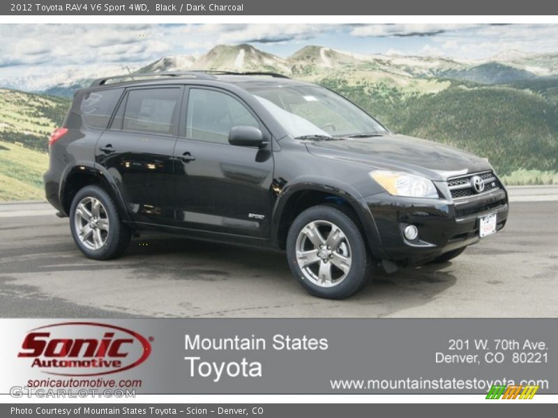 Black / Dark Charcoal 2012 Toyota RAV4 V6 Sport 4WD