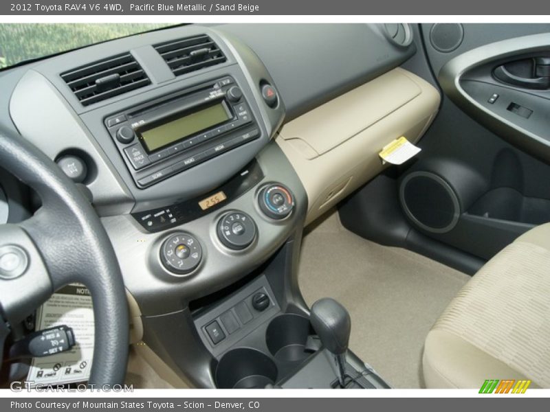 Pacific Blue Metallic / Sand Beige 2012 Toyota RAV4 V6 4WD