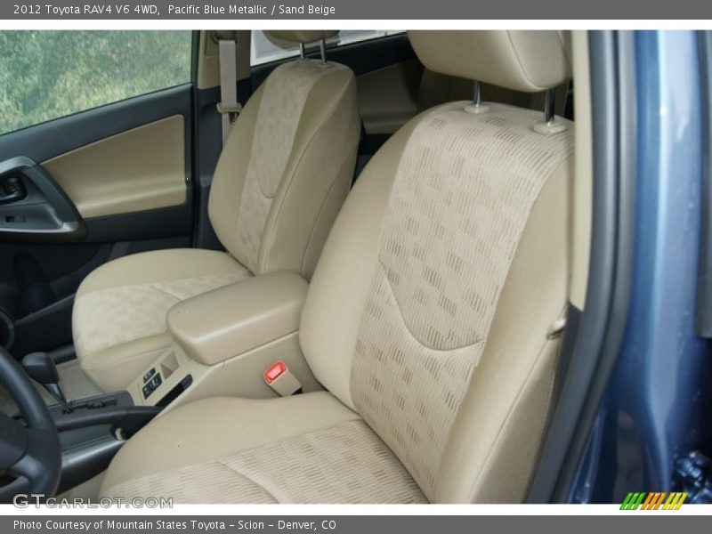 Pacific Blue Metallic / Sand Beige 2012 Toyota RAV4 V6 4WD