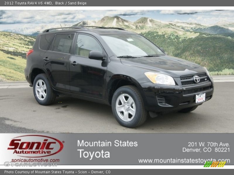 Black / Sand Beige 2012 Toyota RAV4 V6 4WD