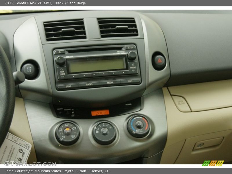 Controls of 2012 RAV4 V6 4WD