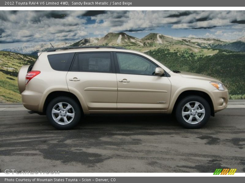 Sandy Beach Metallic / Sand Beige 2012 Toyota RAV4 V6 Limited 4WD