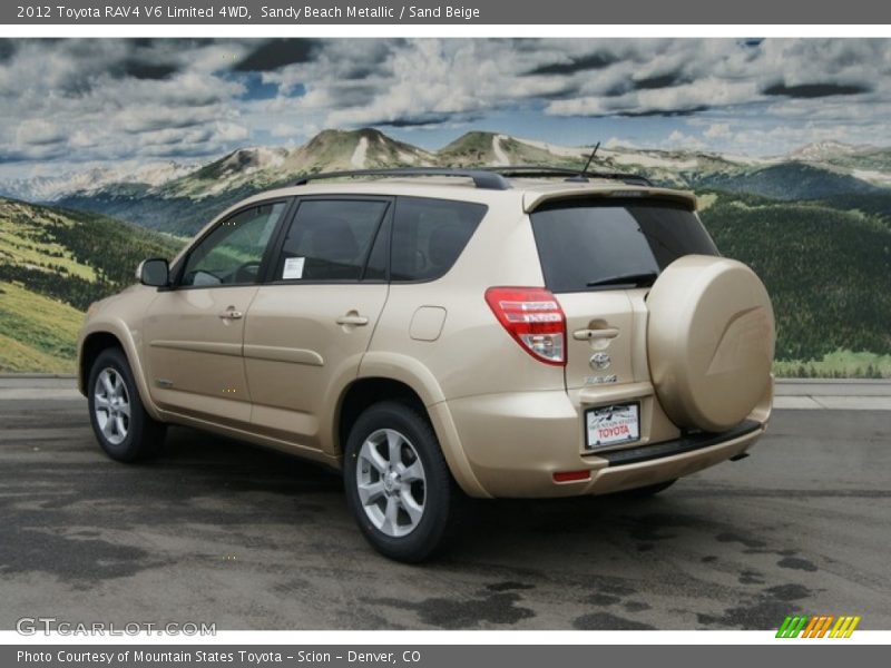 Sandy Beach Metallic / Sand Beige 2012 Toyota RAV4 V6 Limited 4WD