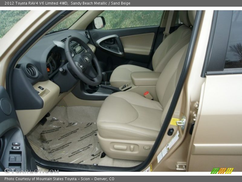 Sandy Beach Metallic / Sand Beige 2012 Toyota RAV4 V6 Limited 4WD